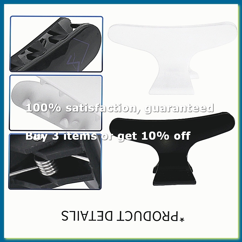 Hair Clips - 4 adet siyah beyaz kuaförler kelebek