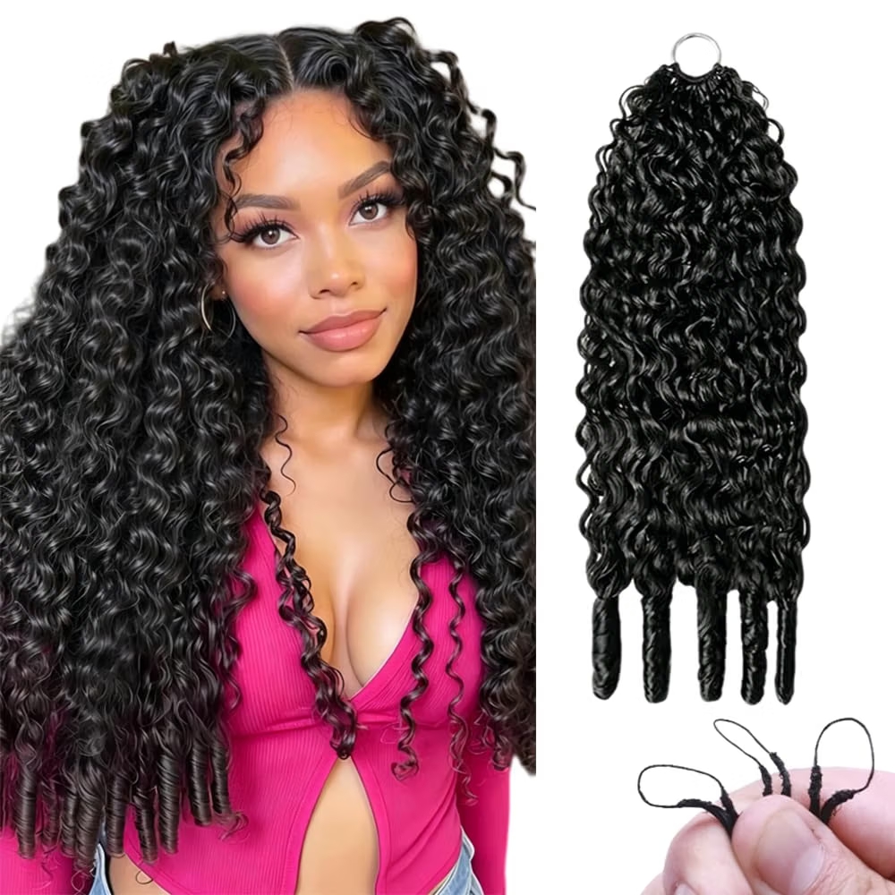 Hair Bundles - Birmanya Kıvırcık Saç, Tığ İşi Tekniğiyle