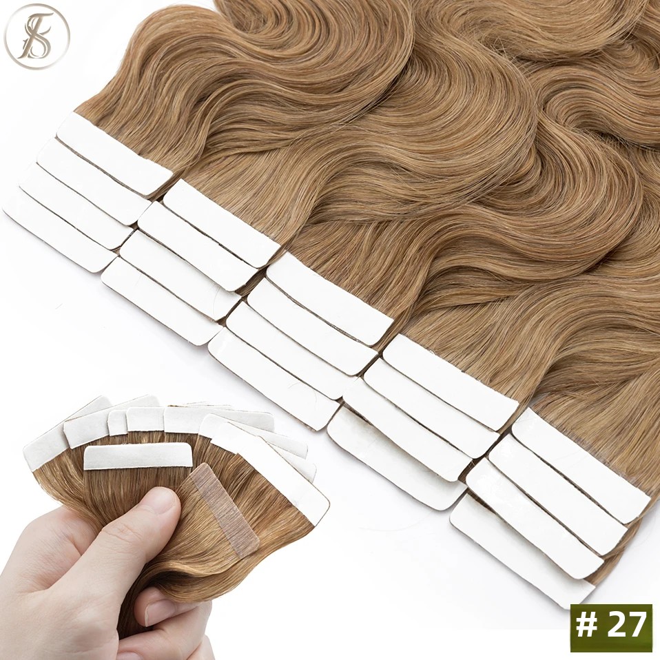 TESS 20 adet Dalgalı Bant İnsa - Invisible Tape In Extensions Real Hair incelemesi ve fiyatı