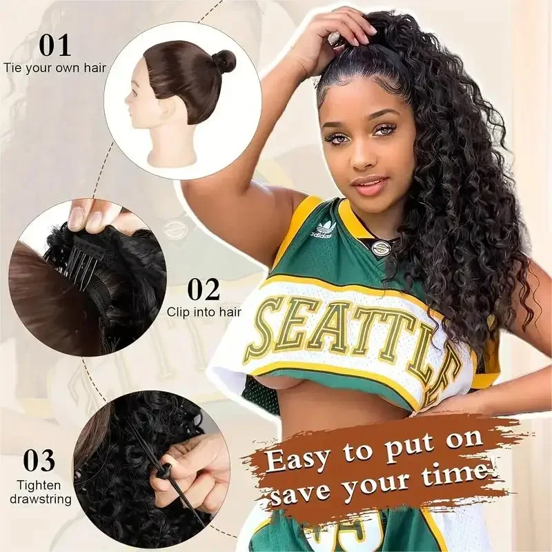 Afro Puff Kıvırcık At Kuyruğu  - Drawstring Afro Curly Puff Ponytail incelemesi ve fiyatı
