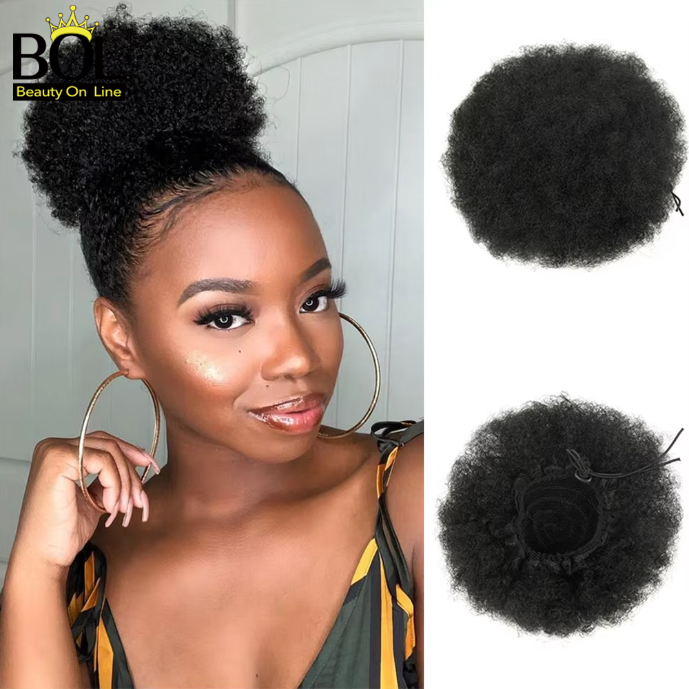 Afro Puff İpli At Kuyruğu Uzat - Drawstring Afro Curly Puff Ponytail incelemesi ve fiyatı