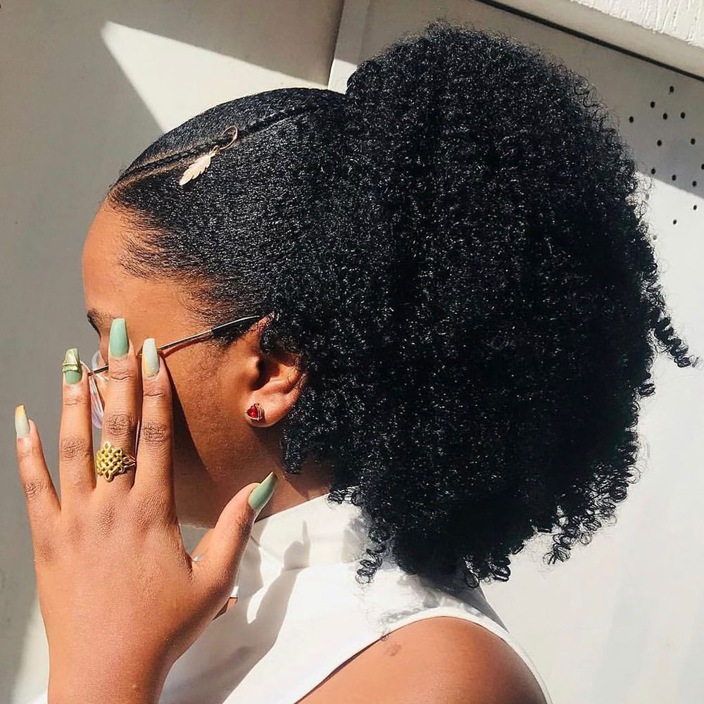 Atkuyruğu Afro Kıvırcık Saç Po - Seamless Clip In Hair Extensions Human Hair incelemesi ve fiyatı