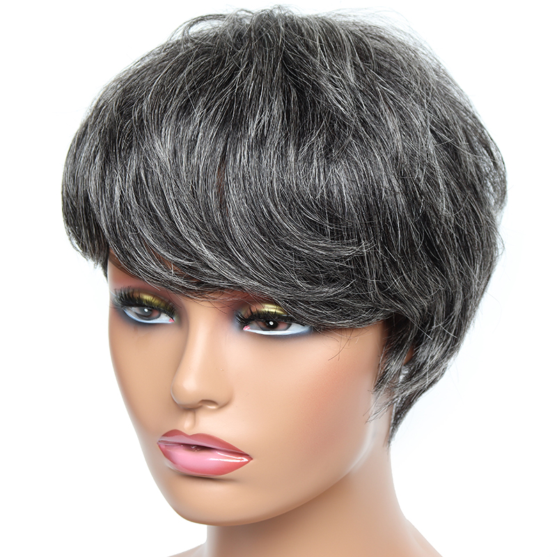 Ucuz kısa peruk siyah kadınlar - Short Pixie Cut Wig Human Hair Cheap incelemesi ve fiyatı